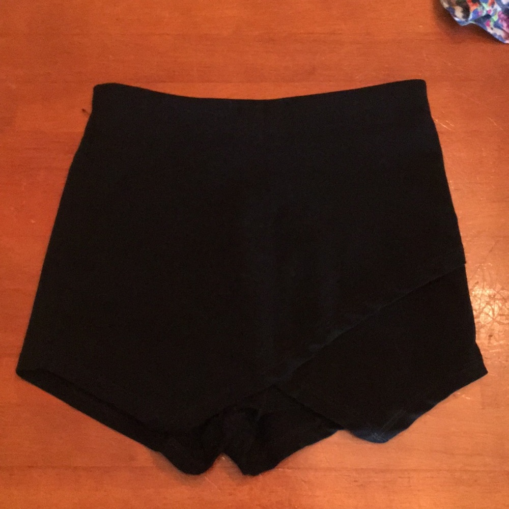 Black envelope shorts